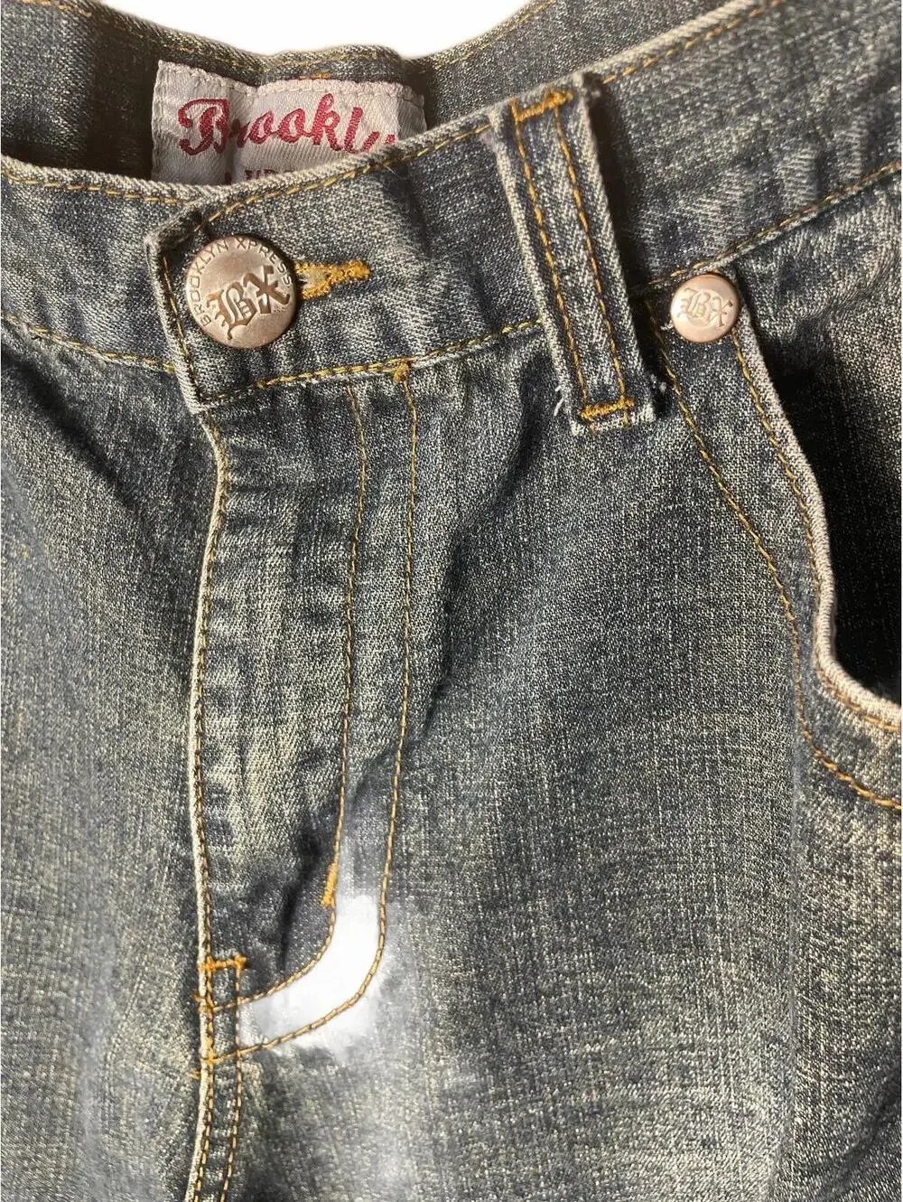 Vintage Brooklyn Xpress BX Collection Denim Jeans 90s Y2K Mens Size 36 Studded